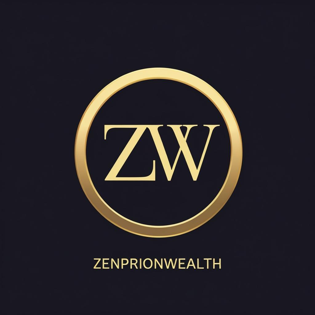 minimalist zenprionwealth logo with elegant ring